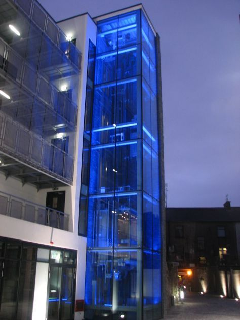 Modern glass panoramic elevator installed in Delhi by Aerix Elevators